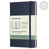 Еженедельник Moleskine 2020 маленький сапфир DHB2012WN2Y20