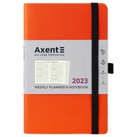 Еженедельник Axent 2023 Partner Soft оранжевый 125х195 8506-23-12-A