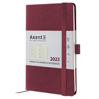 Еженедельник Axent 2023 Partner Soft Fabric бордо 125х195 8514-23-05-A