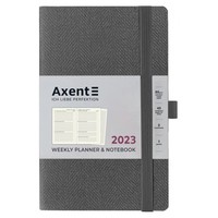 Еженедельник Axent 2023 Partner Soft Fabric серый 125х195 8514-23-03-A