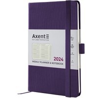 Еженедельник Axent 2024 Partner Lines 125х195 мм фиолетовый 8515-24-17-A