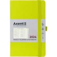 Еженедельник Axent 2024 Partner Strong 125х195 мм лимонный 8505-24-60-A