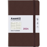 Ежедневник Axent 2024 Partner Soft Diamond 145х210 мм коричневый 8818-24-19-A