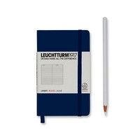 Карманная записная книжка Leuchtturm темно-синяя 342918