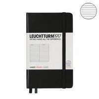 Карманная записная книжка Leuchtturm черная 334821