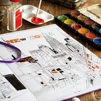 Скетч-бук Leuchtturm Master Slim А4+ лаванда 344670