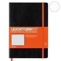 Записная книжка Leuchtturm WhiteLines средняя черная 345312