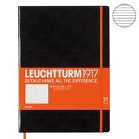 Записная книжка Leuchtturm WhiteLines Master Slim А4+  черная 345308