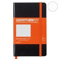 Карманная записная книжка Leuchtturm WhiteLines черная 345621