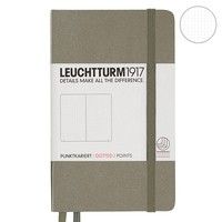 Карманная записная книжка Leuchtturm серо-коричневая 339599