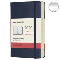Ежедневник Moleskine 2020 маленький сапфир DHB2012DC2Y20