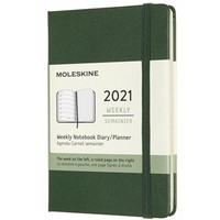 Еженедельник Moleskine 2020-2021 карманный миртовый зеленый DHK1518WN2Y21