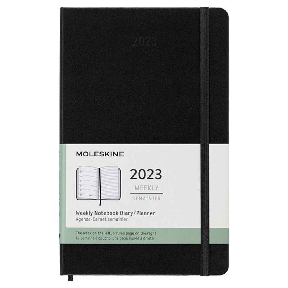 Еженедельник Moleskine 2023 средний черный 8056420859683