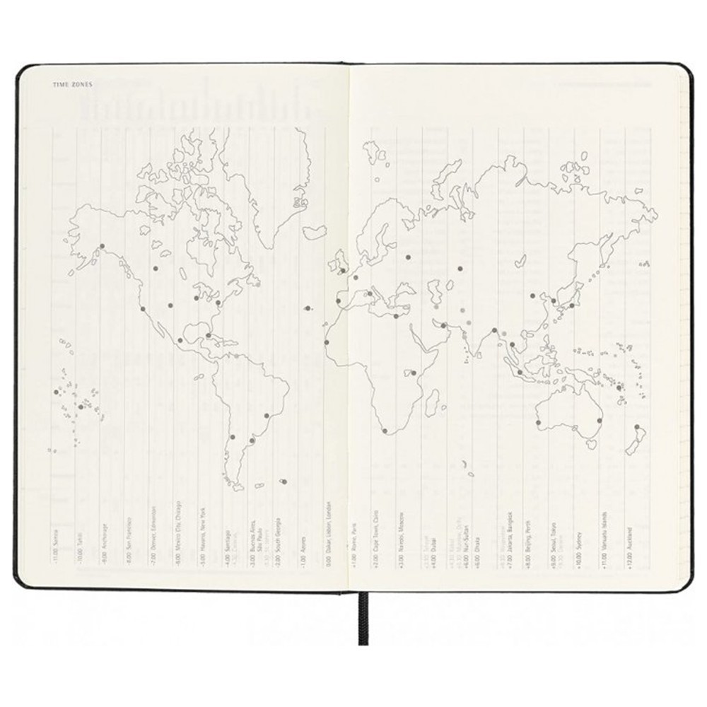 Еженедельник Moleskine 2023 средний черный 8056420859683
