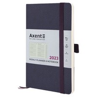 Еженедельник Axent 2023 Partner Soft Skin синий 125х195 8509-23-02-A