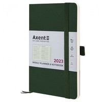 Еженедельник Axent 2023 Partner Soft Skin темно-зеленый 125х195 8509-23-23-A