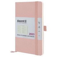 Еженедельник Axent 2023 Partner Soft Skin пудровый 125х195 8509-23-24-A
