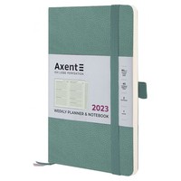 Еженедельник Axent 2023 Partner Soft Skin серо-лазурный 125х195 8509-23-48-A