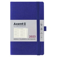 Еженедельник Axent 2023 Partner Soft Fabric синий 125х195 8514-23-02-A
