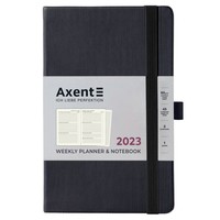 Еженедельник Axent 2023 Partner Lines черный 125х195 8515-23-01-A