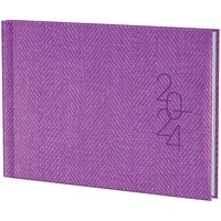 Еженедельник Brunnen 2024 Tweed карманный фиолетовый 73-755 32 664