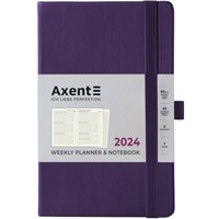 Еженедельник Axent 2024 Partner Lines 125х195 мм фиолетовый 8515-24-17-A