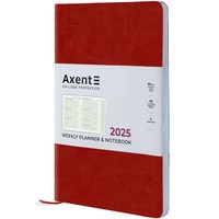 Фото Еженедельник Axent 2025 Partner City Soft 125x195 мм бордовый 8521-25-04-A