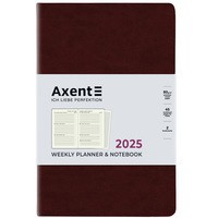 Фото Еженедельник Axent 2025 Partner City Soft 125x195 мм коричневый 8521-25-05-A