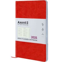 Фото Еженедельник Axent 2025 Partner City Soft 125x195 мм красный 8521-25-03-A