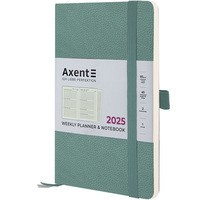 Фото Еженедельник Axent 2025 Partner Soft Skin 125x195 мм серо-лазурный 8509-25-48-A