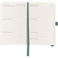 Фото Еженедельник Axent 2025 Partner Soft Skin 125x195 мм серо-лазурный 8509-25-48-A