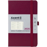 Фото Еженедельник Axent 2025 Partner Strong 125x195 мм винный 8505-25-46-A