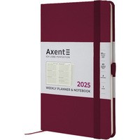 Фото Еженедельник Axent 2025 Partner Strong 125x195 мм винный 8505-25-46-A