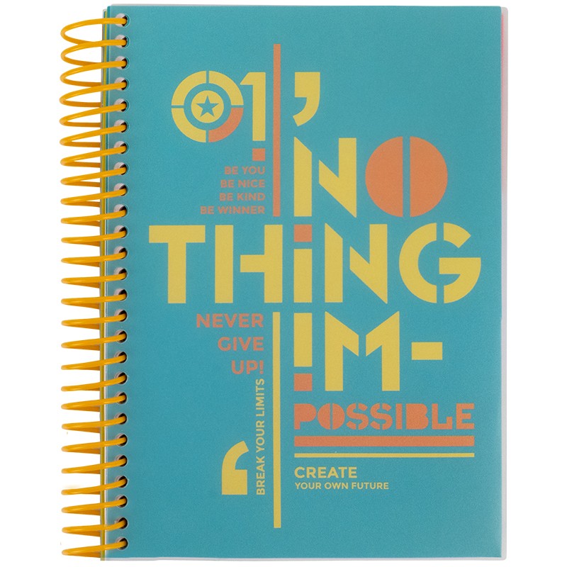 Блокнот с разделителями Axent 8405-12-A, А5, 120 листов, клетка, бирюзовый