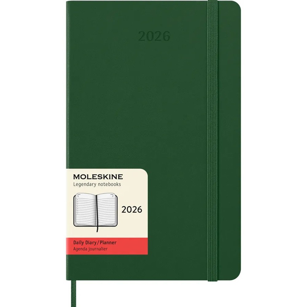 Ежедневник Moleskine 2026 средний Миртовый Зеленый 8056999275570