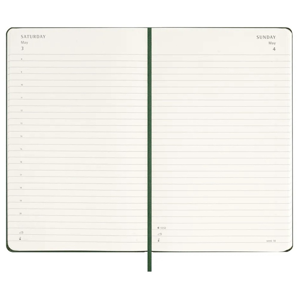 Ежедневник Moleskine 2026 средний Миртовый Зеленый 8056999275570