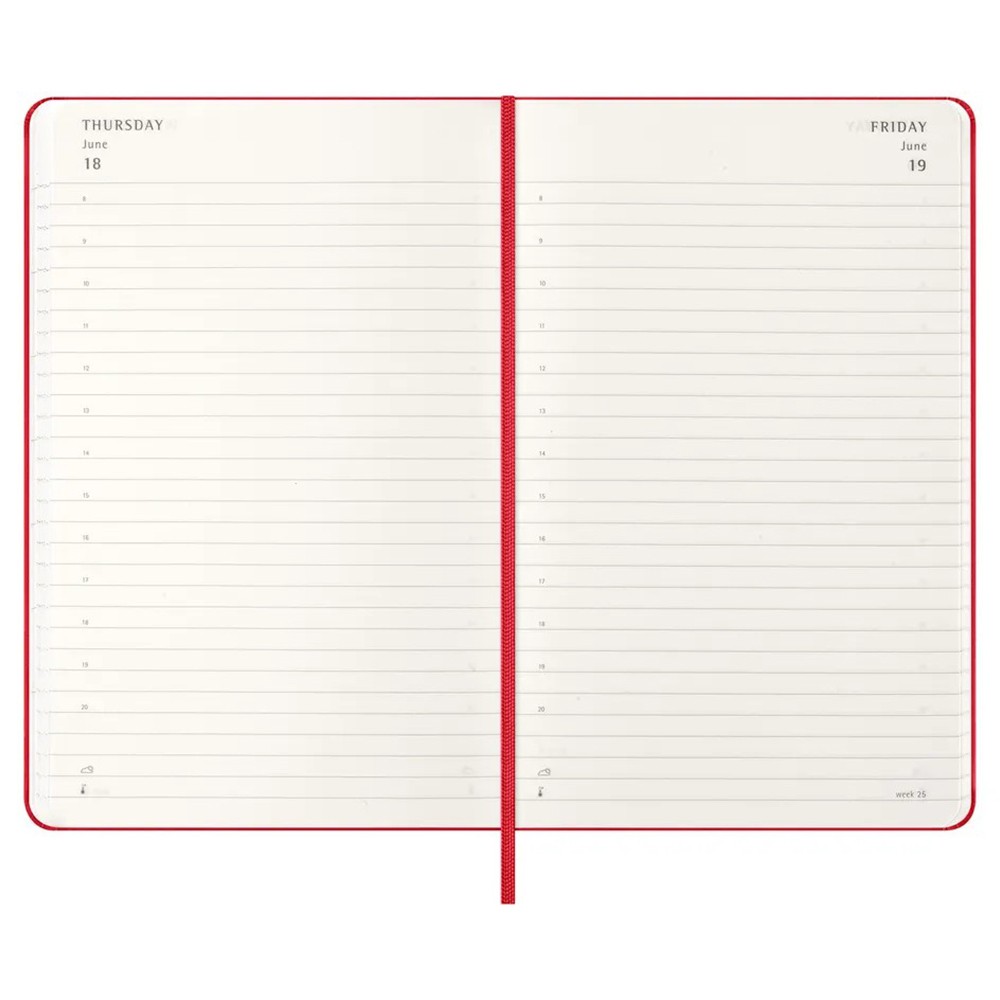 Ежедневник Moleskine 2026 средний Красный 8056999274559