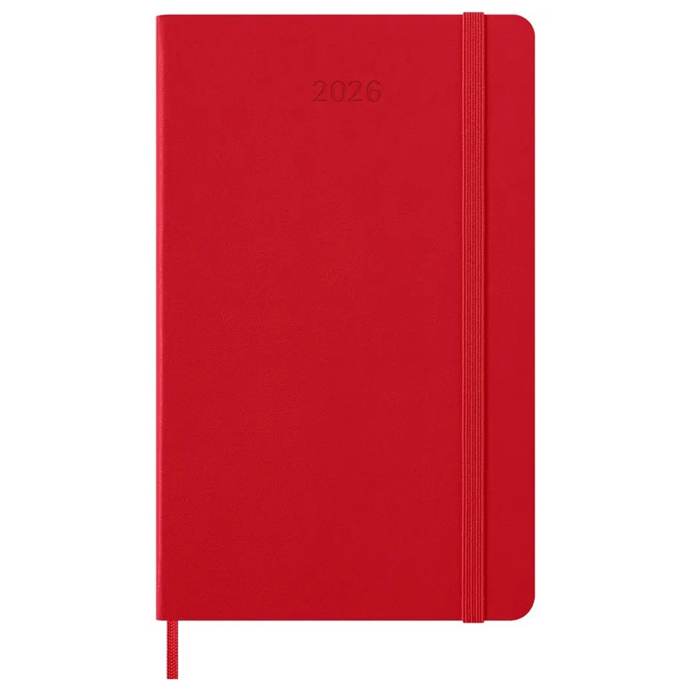 Ежедневник Moleskine 2026 средний Красный 8056999274559