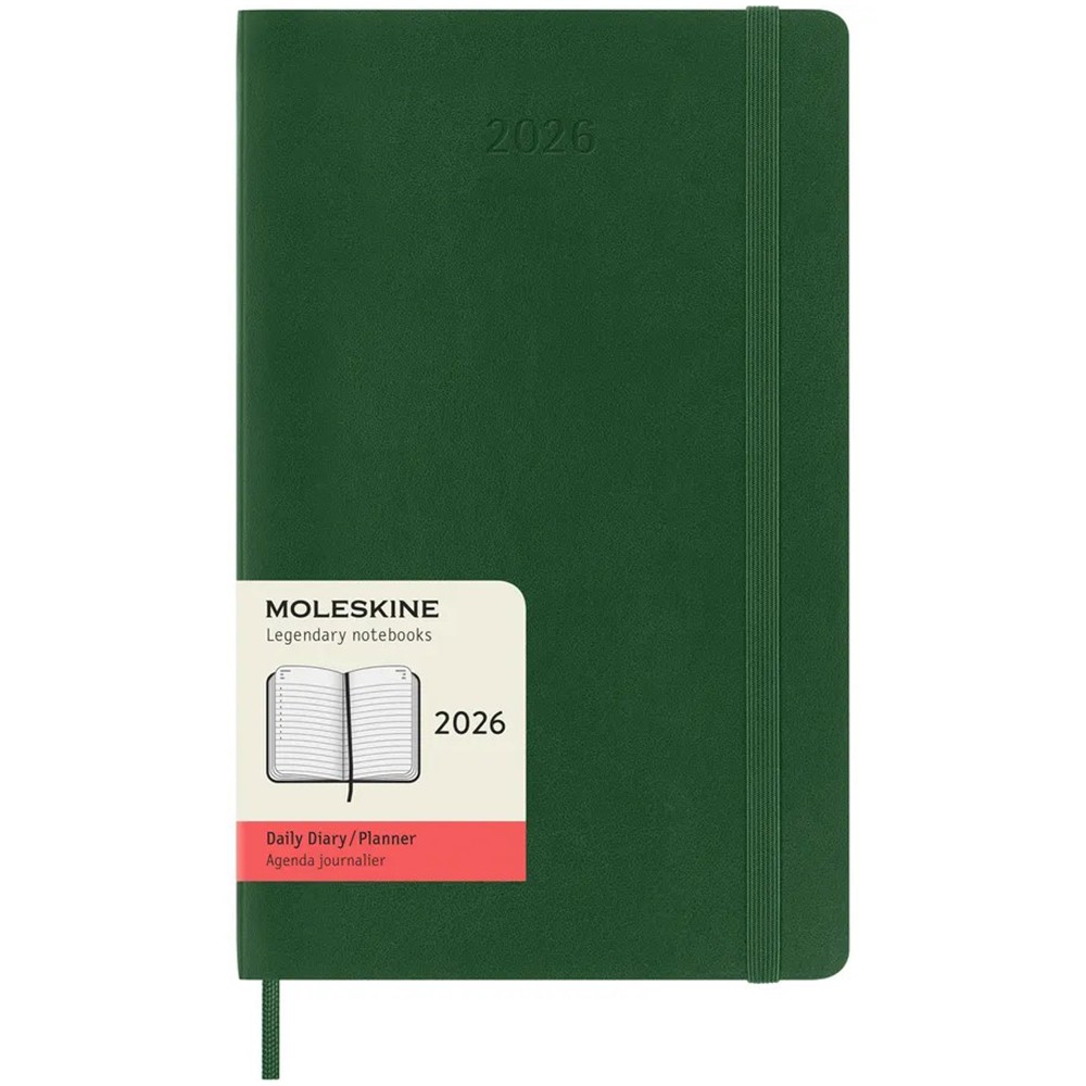 Ежедневник Moleskine 2026 средний Мягкий Миртовый Зеленый 8056999275594