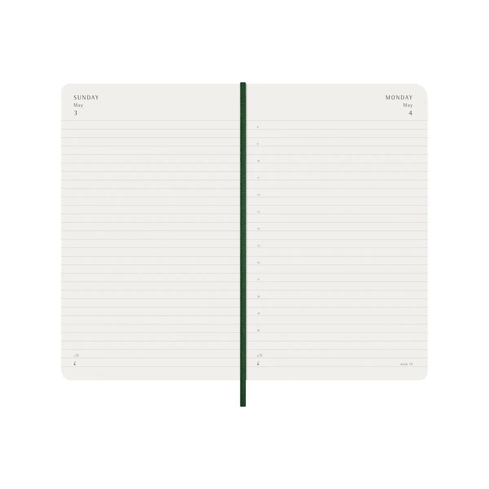 Ежедневник Moleskine 2026 средний Мягкий Миртовый Зеленый 8056999275594