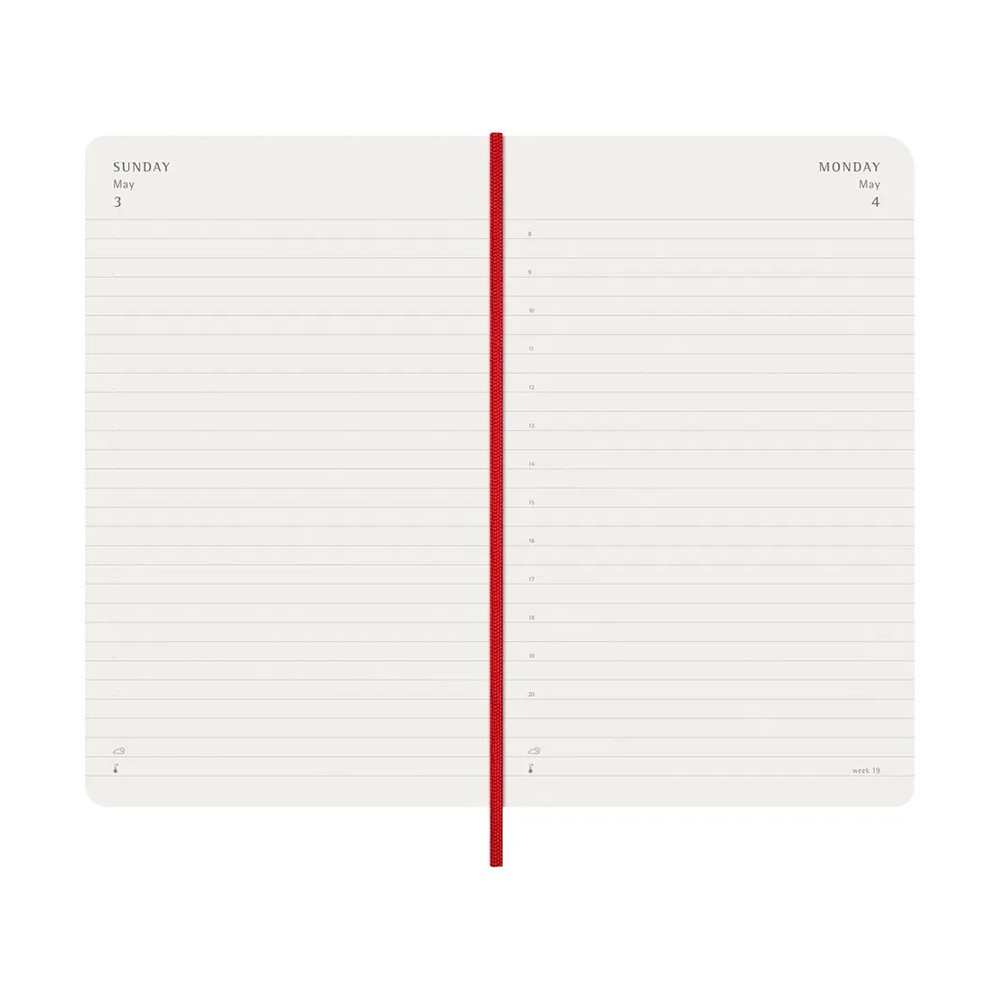 Ежедневник Moleskine 2026 средний Мягкий Красный 8056999274580