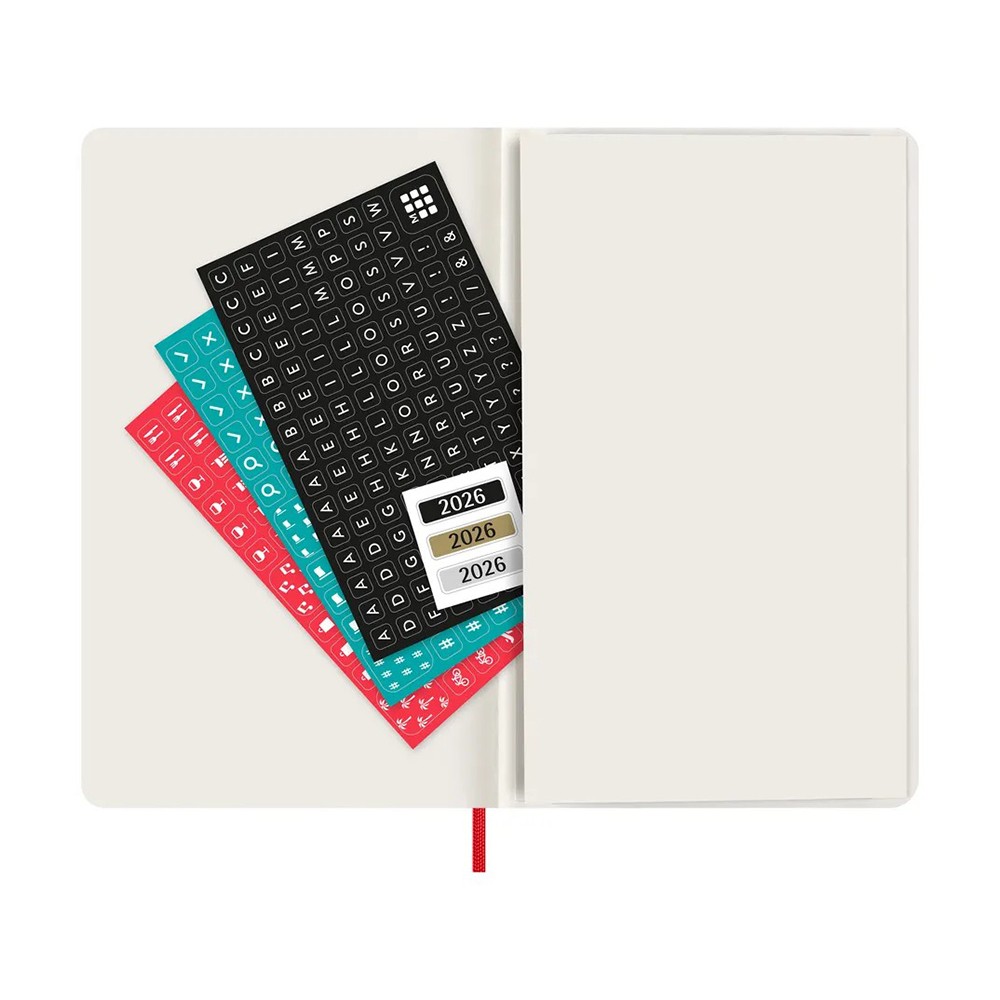 Ежедневник Moleskine 2026 средний Мягкий Красный 8056999274580