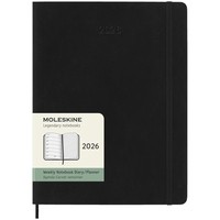 Фото Еженедельник Moleskine 2026 большой Мягкий Черный 8056999275266