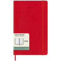 Фото Еженедельник Moleskine 2026 средний Мягкий Красный 8056999274733