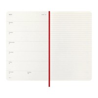 Фото Еженедельник Moleskine 2026 средний Мягкий Красный 8056999274733