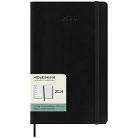 Фото Еженедельник Moleskine 2026 средний Мягкий Черный 8056999274726