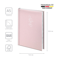 Фото Ежедневник Brunnen 2026 Стандарт Linesse пудровый 73-795 69 216