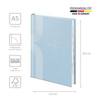 Фото Ежедневник Brunnen 2026 Стандарт Torino Trend голубой 73-795 38 326