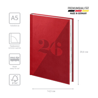 Фото Ежедневник Brunnen 2026 Стандарт Torino Trend коралловый 73-795 38 246