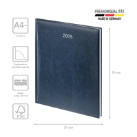 Фото Еженедельник Brunnen 2026 Бюро Miradur синий 73-761 60 306